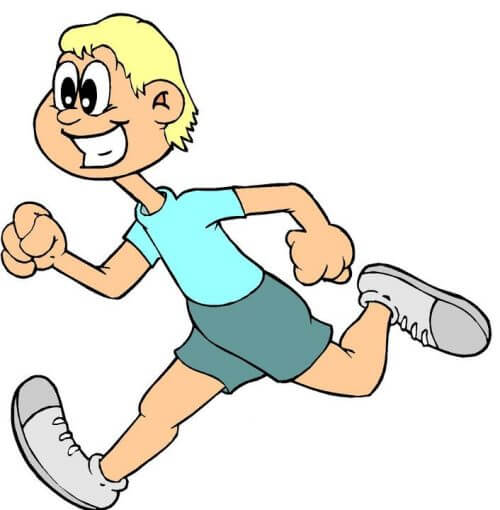 run shoes kids clipart image