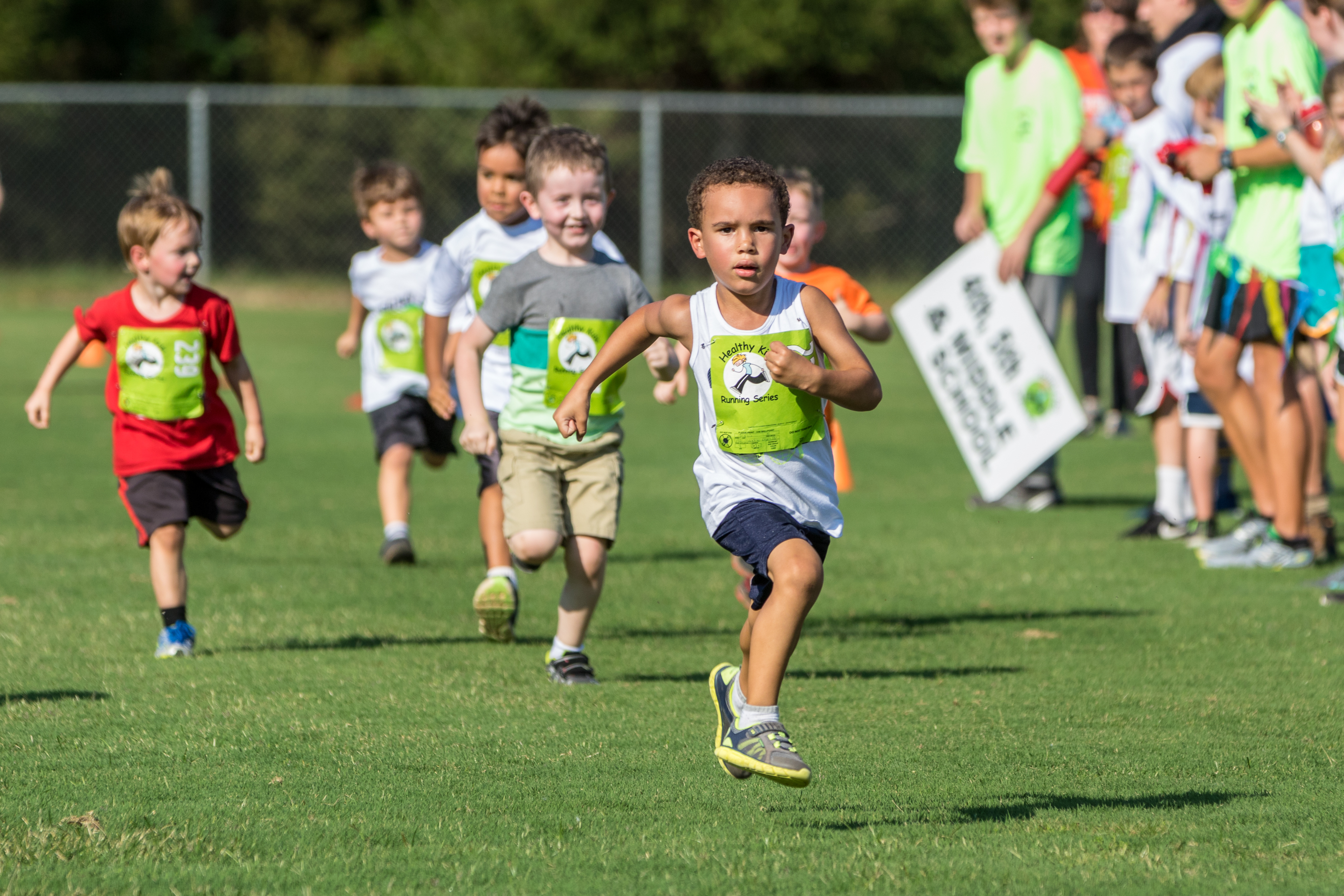 healthy kids playing sports